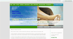 Desktop Screenshot of peacockfootclinic.com